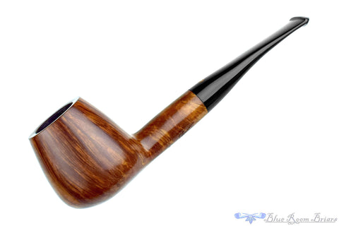 Savinelli Lolita 03 Bent Rusticated Pear (6mm Filter) with Oval Shank and Brass Estate Pipe