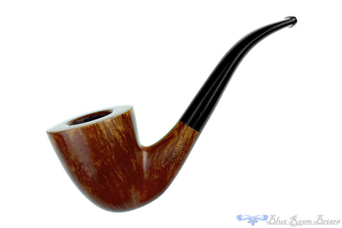 Savinelli Lolita 03 Bent Rusticated Pear (6mm Filter) with Oval Shank and Brass Estate Pipe
