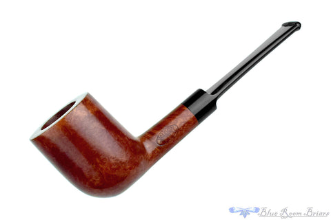 Savinelli Lolita 03 Bent Rusticated Pear (6mm Filter) with Oval Shank and Brass Estate Pipe