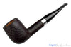 Blue Room Briars is proud to present this Elijah Cole Sandblast Billiard with Nickel UNSMOKED Estate Pipe