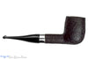 Blue Room Briars is proud to present this Elijah Cole Sandblast Billiard with Nickel UNSMOKED Estate Pipe