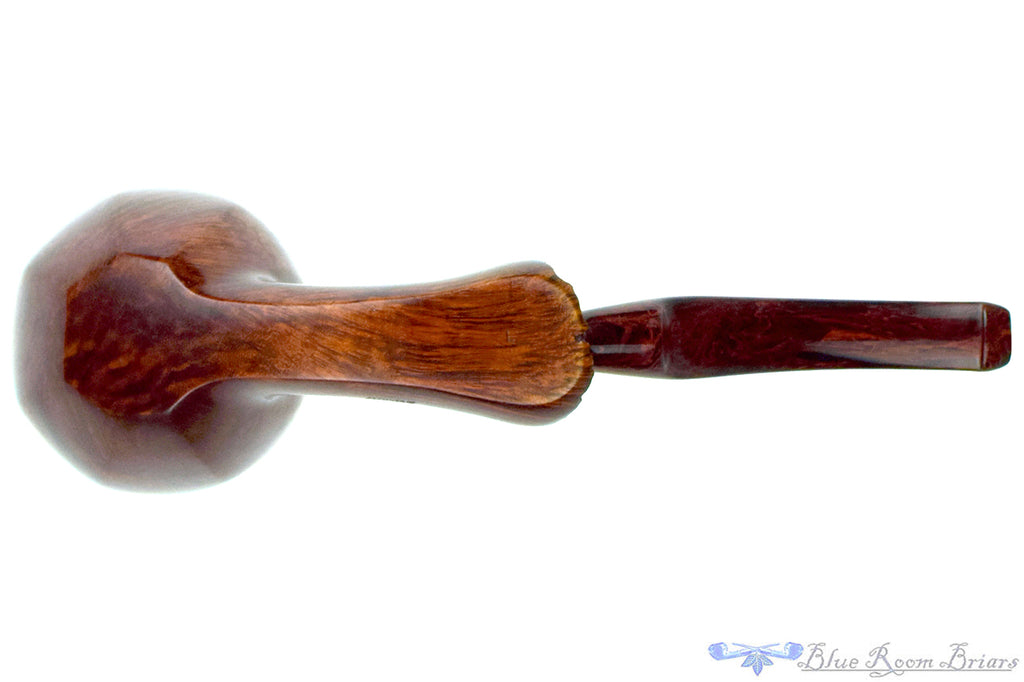 Blue Room Briar is proud to present this Bari Wiking Magnum Bent Paneled Freehand with Plateau Estate Pipe with Replacement Stem