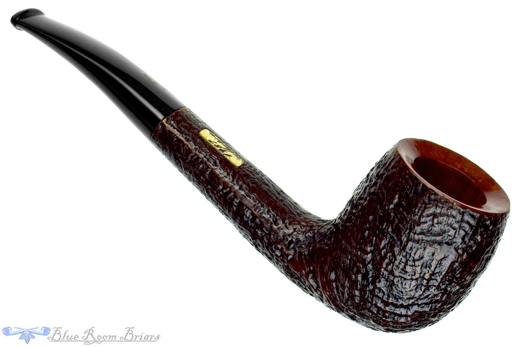 Blue Room Briar is proud to present this Savinelli 1987 Collection Sandblast Bent Apple UNSMOKED Estate Pipe