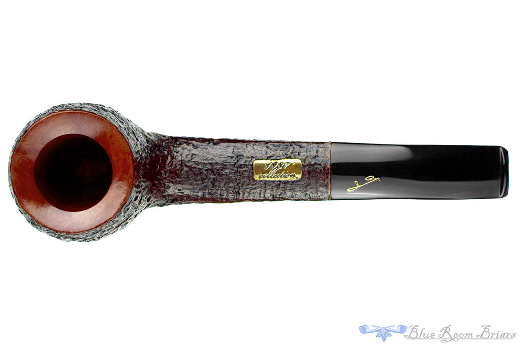 Blue Room Briar is proud to present this Savinelli 1987 Collection Sandblast Bent Apple UNSMOKED Estate Pipe