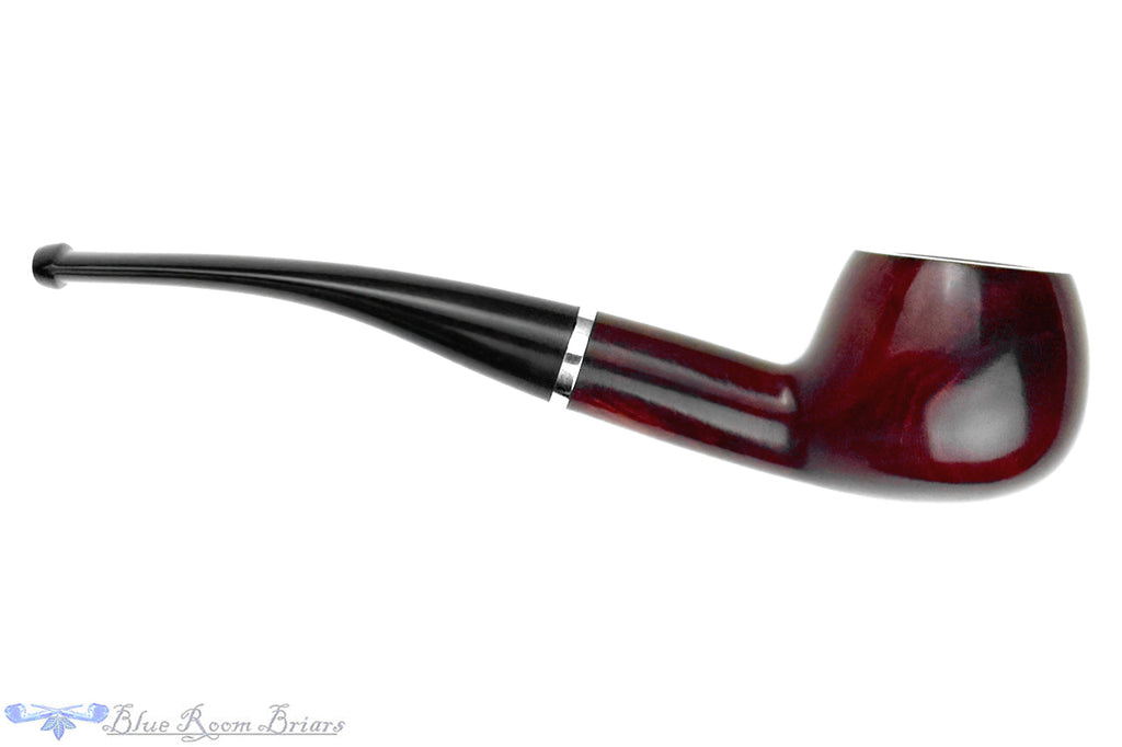 Blue Room Briars is proud to present this Rossi Rubino Antico Prince (6mm Filter) with Nickel Estate Pipe