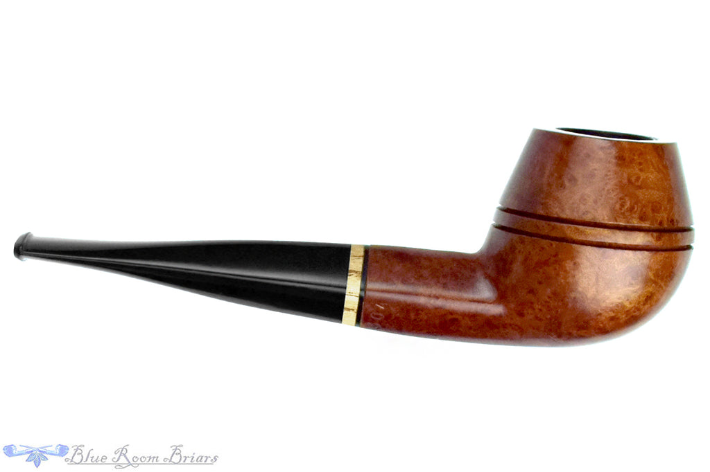 Blue Room Briar is proud to present this Golden Gate 304 Bulldog with Burl (9mm Filter) Estate Pipe