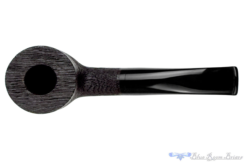 Blue Room Briar is proud to present this Mr. Brog no.112 Large Bent Sandblast Morta Pot (9mm Filter) Estate Pipe