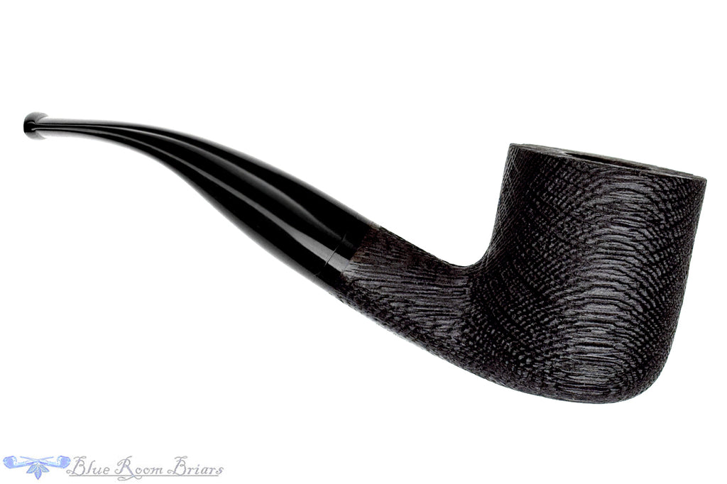 Blue Room Briar is proud to present this Mr. Brog no.112 Large Bent Sandblast Morta Pot (9mm Filter) Estate Pipe