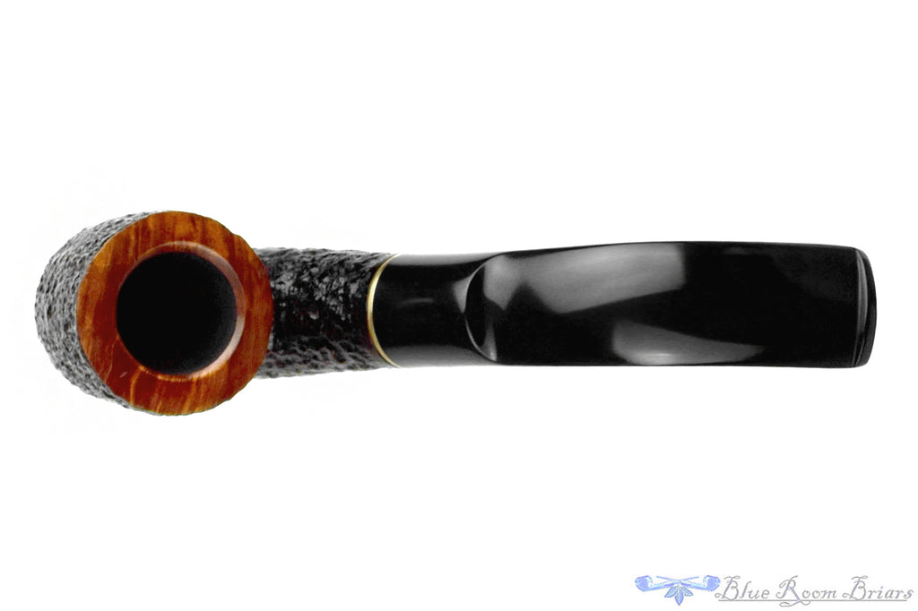 Blue Room Briars is proud to present this Savinelli Roma 620 Rusticated Hungarian (6mm Filter) with Brass Estate Pipe