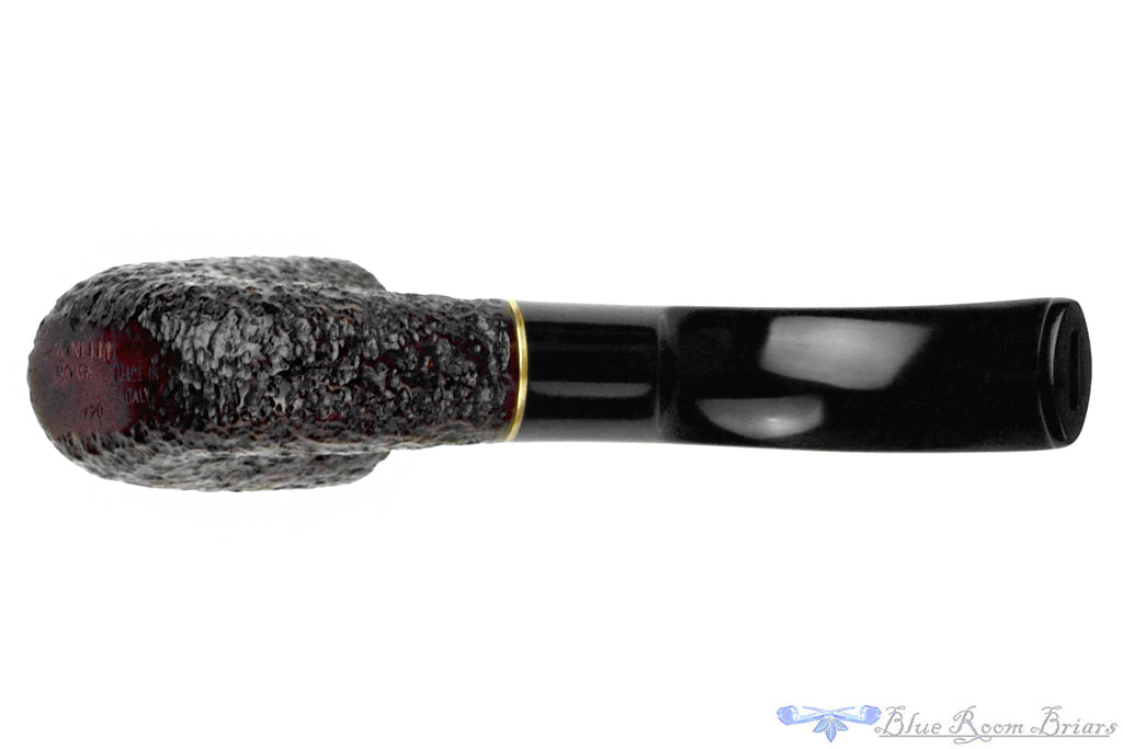 Blue Room Briars is proud to present this Savinelli Roma 620 Rusticated Hungarian (6mm Filter) with Brass Estate Pipe