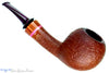 Blue Room Briar is proud to present this Tom Richard Tan Blast Apple with Rosewood and Purple Brindle Estate Pipe