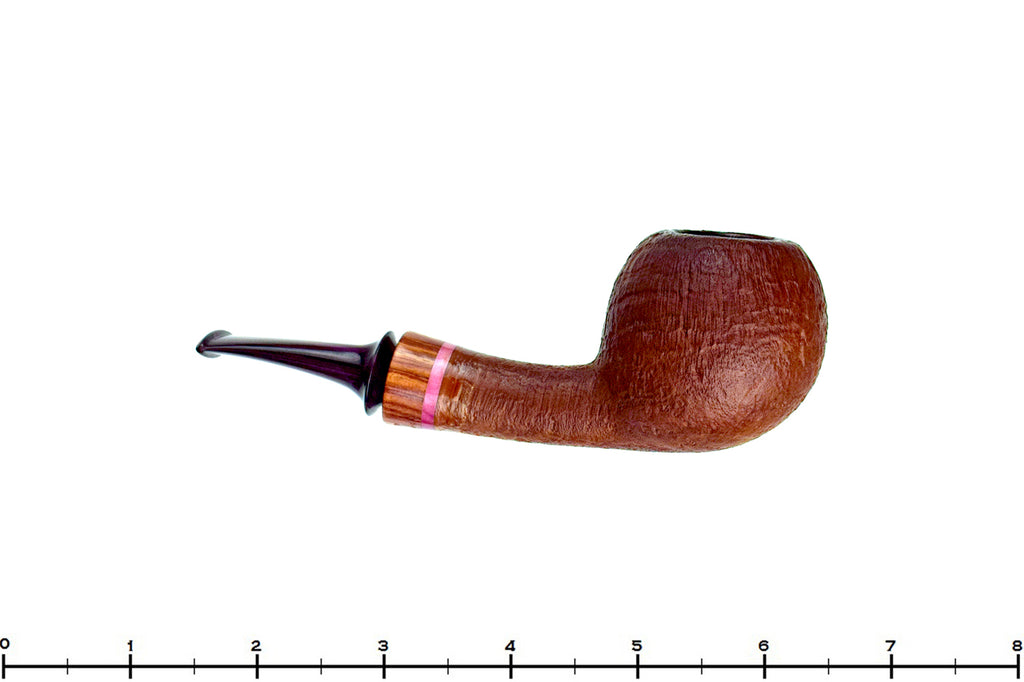 Blue Room Briar is proud to present this Tom Richard Tan Blast Apple with Rosewood and Purple Brindle Estate Pipe