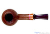 Blue Room Briar is proud to present this Tom Richard Tan Blast Apple with Rosewood and Purple Brindle Estate Pipe