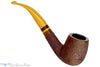 Blue Room Briar is proud to present this  Savinelli Ghibli 606 KS Carved Bent Billiard (6mm Filter) with Acrylic Estate Pipe