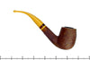 Blue Room Briar is proud to present this  Savinelli Ghibli 606 KS Carved Bent Billiard (6mm Filter) with Acrylic Estate Pipe