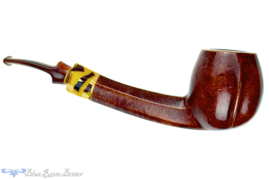 Blue Room Briar is proud to present this Poul Winslow Bent Octagonal Shank Apple with Acrylic Estate Pipe