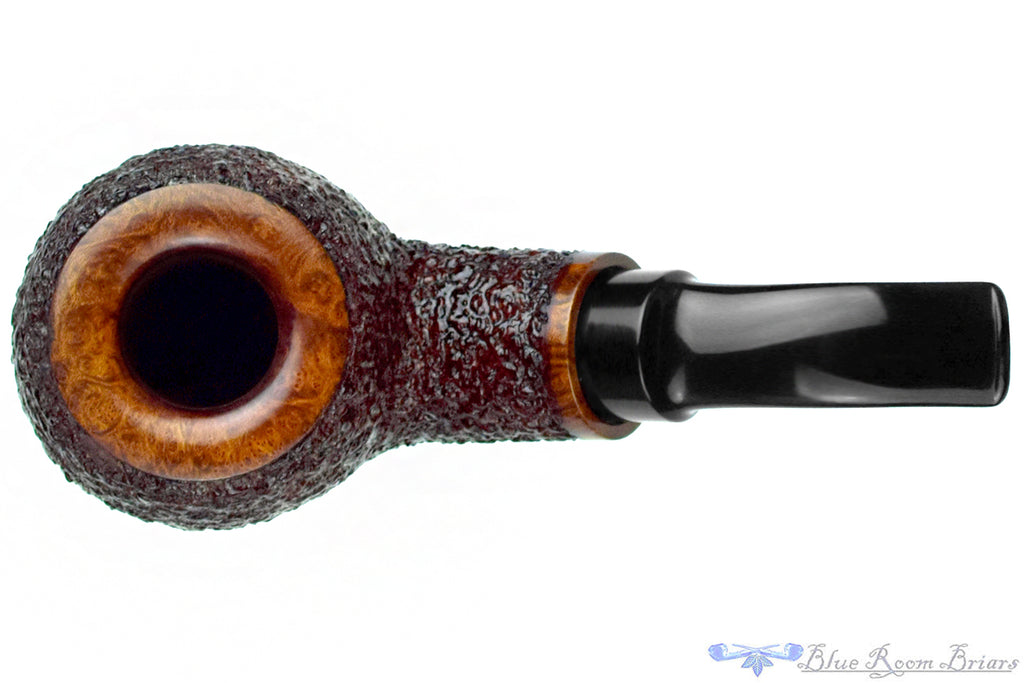 Blue Room Briar is proud to present this Todd Harris Bent Rusticated Cannonball Estate Pipe