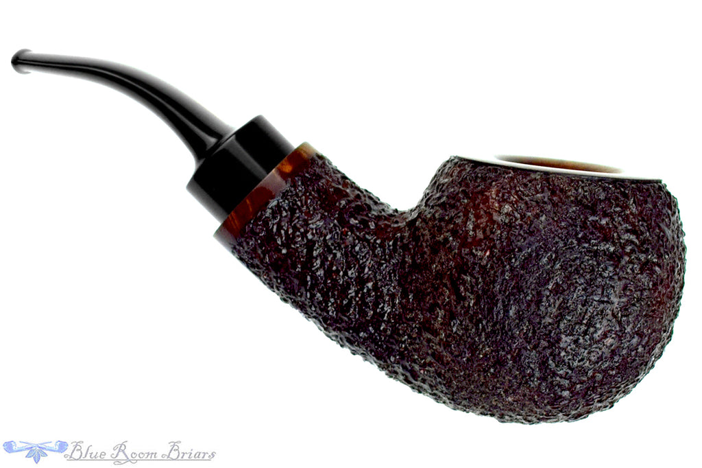 Blue Room Briar is proud to present this Todd Harris Bent Rusticated Cannonball Estate Pipe