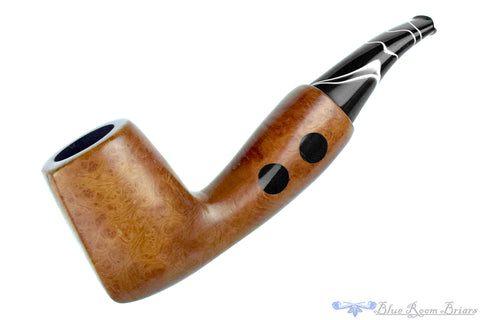 Stanwell Relief 207 Brush Carve Poker (9mm Filter) with Nickel Estate Pipe