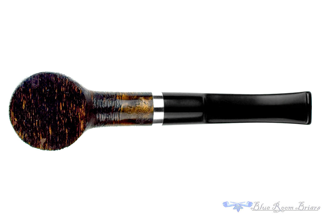 Stanwell Relief 207 Brush Carve Poker (9mm Filter) with Nickel Estate Pipe