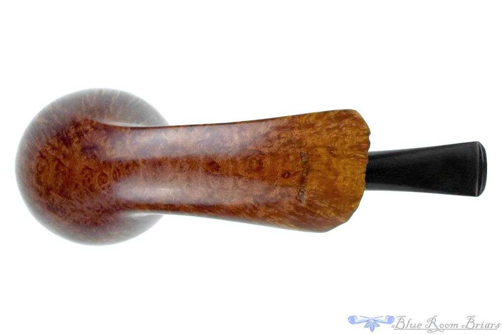 Blue Room Briar is proud to present this Andrei Kadnikov Bent Smooth Contrast Pear with Teardrop Shank and Plateaux Estate Pipe