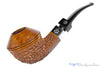 Blue Room Briar is proud to present this Mastra de Paja Ciocco Pesaro Gigante Bent Carved Bulldog with Silver Estate Pipe