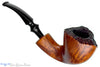 Blue Room Briar is proud to present this Karl Eriksen Flame Grain Bent Freehand with Plateau Estate Pipe