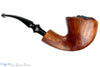 Blue Room Briar is proud to present this Karl Eriksen Flame Grain Bent Freehand with Plateau Estate Pipe