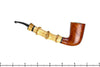 Blue Room Briar is proud to present this Molina Bent Dublin with Bamboo and Burl Estate Pipe