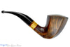 Blue Room Briar is proud to present this Molina Bent Paneled Yachtsman (9mm Filter) with Acrylic and Burl Estate Pipe