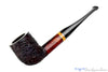 Blue Room Briar is proud to present this Alpha Nobility Sandblast Billiard (6mm Filter) with Acrylic and Brass Estate Pipe