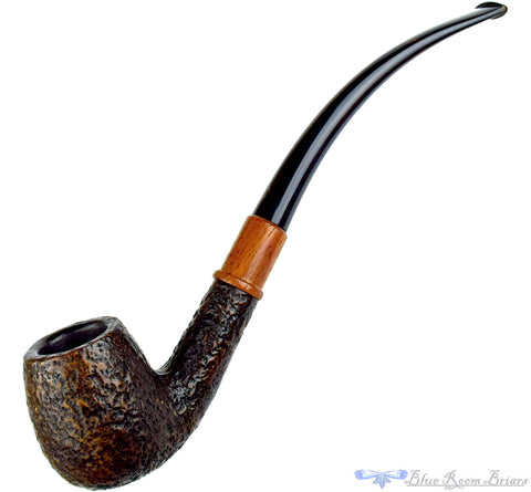 Stanwell Relief 207 Brush Carve Poker (9mm Filter) with Nickel Estate Pipe