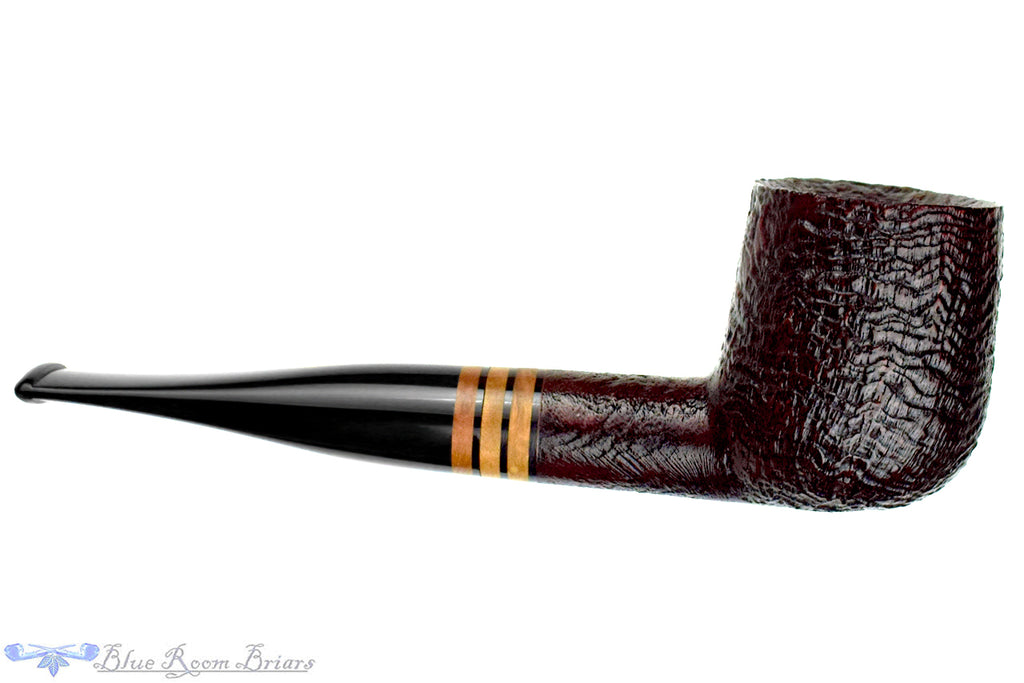 Savinelli 2020 Collection Sandblast Billiard (6mm Filter with Adapter) Sitter UNSKOKED Estate Pipe