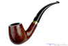 Blue Room Briar is proud to present this Jobey Charcoal Filter 145X Bent Billiard with 14k Gold Filled Band Estate Pipe