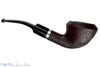 Blue Room Briars is proud to present this Molina Sandblast Bent Rhodesian (9mm Filter) with Nickel Estate Pipe