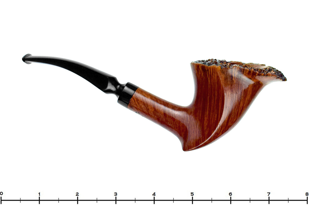Blue Room Briar is proud to present this Preben Holm Hand Cut Freehand Sitter with Plateau Estate Pipe BRB Replacement Stem