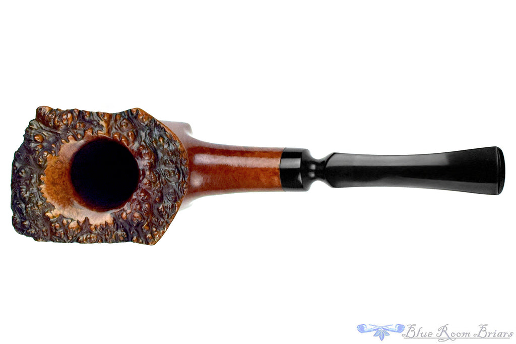 Blue Room Briar is proud to present this Preben Holm Hand Cut Freehand Sitter with Plateau Estate Pipe BRB Replacement Stem