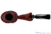 Blue Room Briars is proud to present this Nørding Handcrafted 3 Bent Partial Blast Freehand with Plateaux Estate Pipe