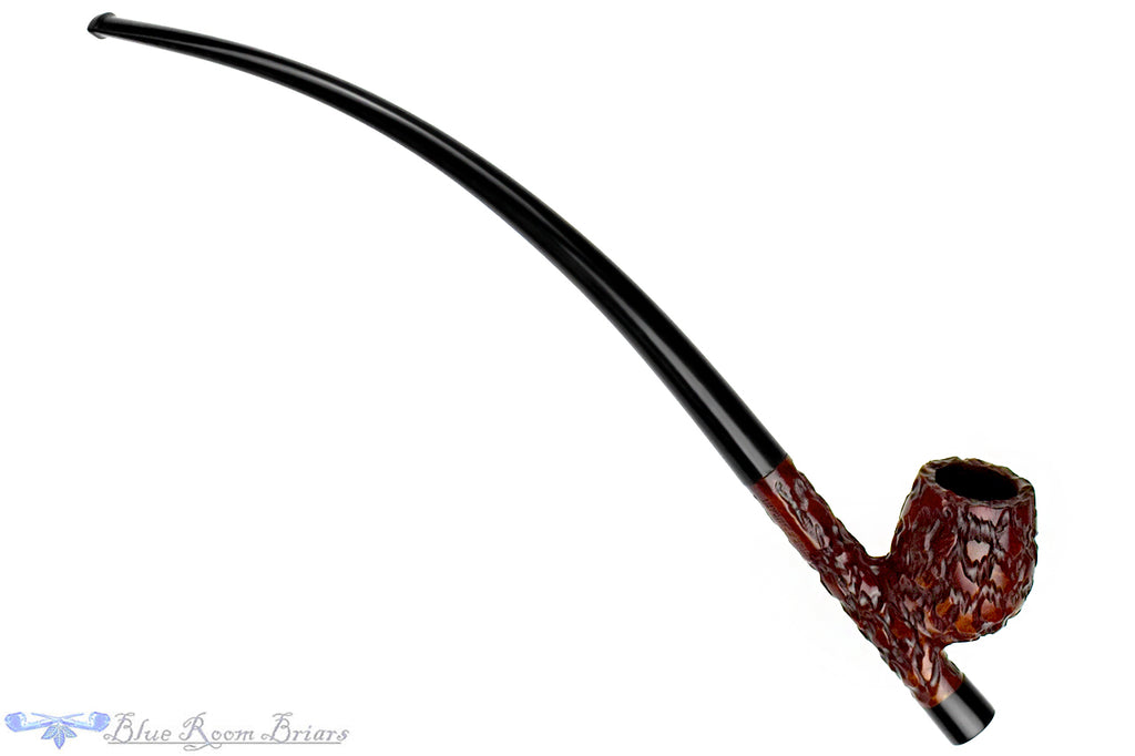 Blue Room Briar is proud to present this Weber Churchwarden Bent Carved Cavalier Estate Pipe