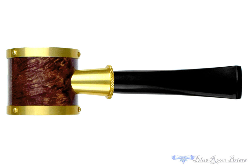 Blue Room Briar is proud to present this Tsuge Metal Blowfish Estate Pipe