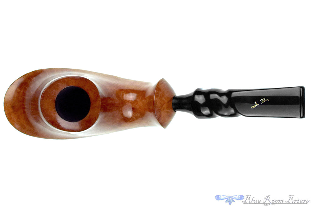 Blue Room Briar is proud to present this Savinelli Autograph 8 Bent Volcano (6mm Filter) Estate Pipe