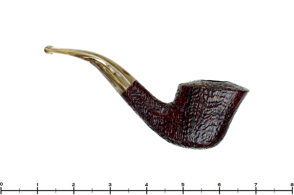 Blue Room Briar is proud to present this Savinelli Autograph Sandblast Bent Yachtsman (6mm Filter) Estate Pipe