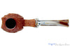 Blue Room Briar is proud to present this Ardor Urano Fantasy Bent Rusticated Blowfish with Silver and Acrylic Estate Pipe