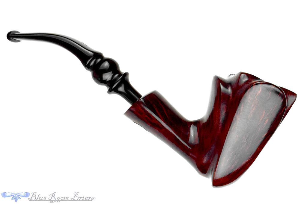 Nørding 3 Bent Freehand with Plateau Estate Pipe