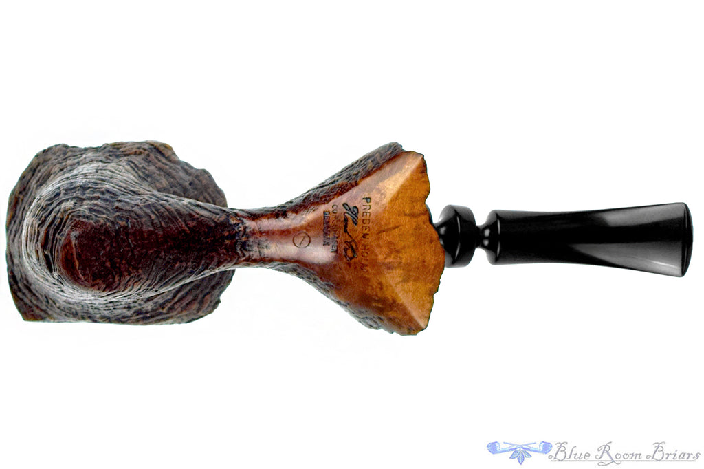 Preben Holm Hand Cut Bent Ringblast Freehand with Plateaux Estate Pipe