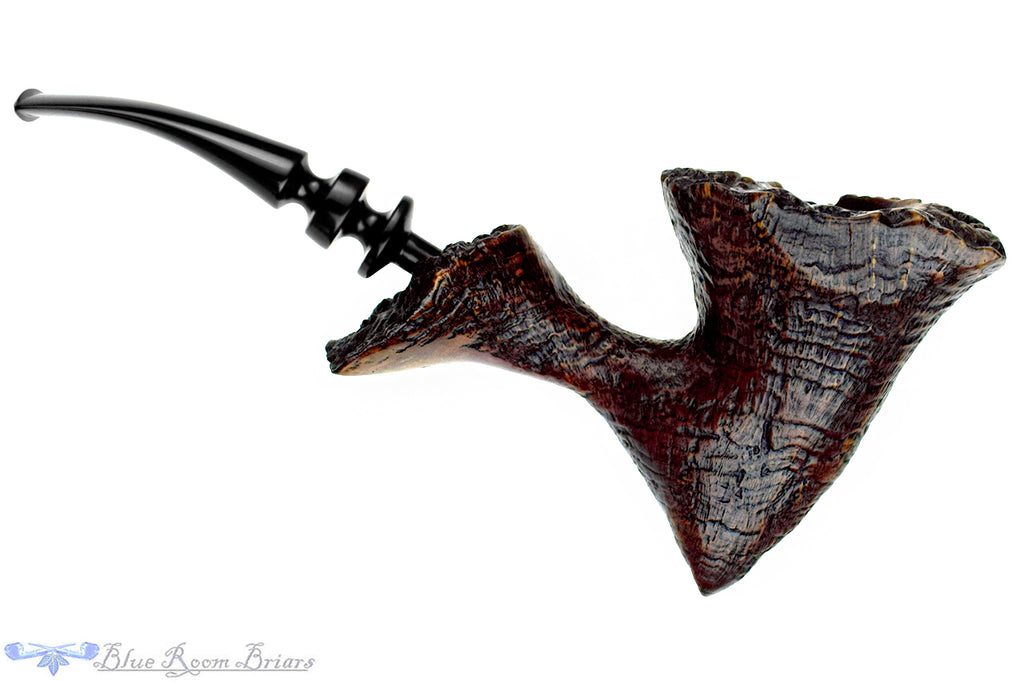 Preben Holm Hand Cut Bent Ringblast Freehand with Plateaux Estate Pipe