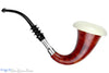Large Calabash Gourd with Meerschaum and Silver (Unsmoked) Estate Pipe with Custom Leather Case