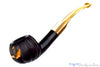 Blue Room Briars is proud to present this Blue Room Briars Pipe 2025 Halloween Bent Carved Glow in the Dark Jack-O'-Lantern