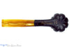 Blue Room Briars is proud to present this Blue Room Briars Pipe 2025 Halloween Bent Carved Glow in the Dark Jack-O'-Lantern