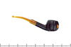 Blue Room Briars is proud to present this Blue Room Briars Pipe 2025 Halloween Bent Carved Glow in the Dark Jack-O'-Lantern